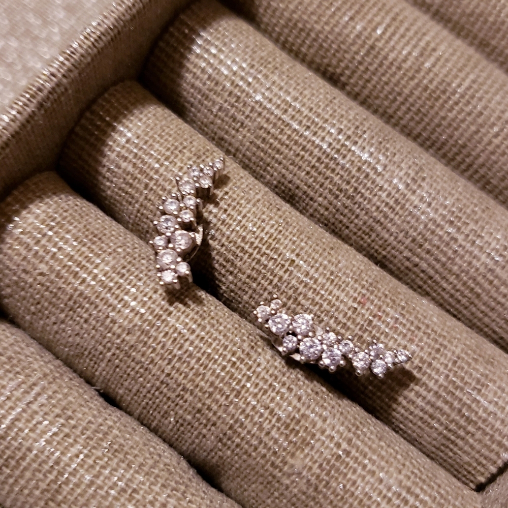 Stud Ear-crawler Earrings